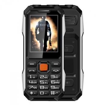 Teléfono Móvil Antichoque A6+ Dual-sim 2.4'', Single Core, 32 Mb Ram + 32 Mb Rom - Negro