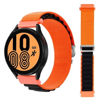 Correa Loop Alpine Para Xiaomi Mi Watch 1.39" Naranja Y Negro