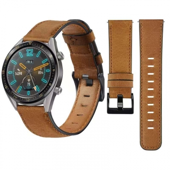 Correa De Cuero Vintage Leather Para Samsung Galaxy Watch 5 40mm Marrón