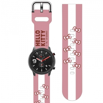 Correa Silicona Liquida Suave Para Huawei Watch Gt3 Elegant 42mm Hello Kitty