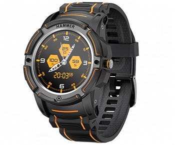 Hammer Negro Smartwatch 1.3'' Frecuencia Cardíaca Y Saturación Gps Ip68 Bluetooth