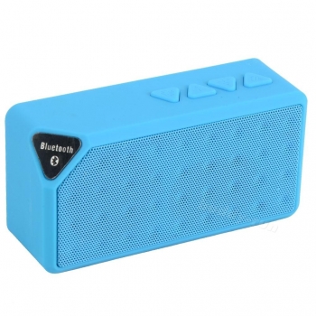 Altavoz Speaker Bluetooth Inalambrico Universal Mod On450 Con Bateria Y Radio Fm | Azul