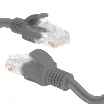 Cable Red Ethernet Rj45 Categoría 6 Conexión Rápida Fiable 1.8m Linq Gris