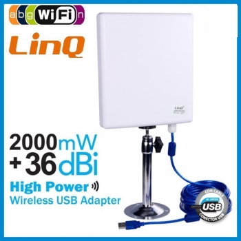 Antena Wifi Para Exterior Largo Alcance 36dbi 802.11n Conexion Usb De Intemperie