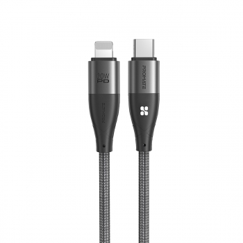 Cable Usb-c A Lightning, Nylon, 1,2m, 20w, Icord-pd20 – Gris