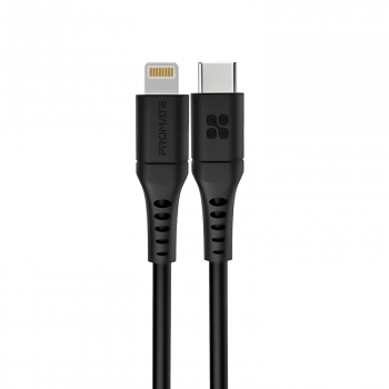 Cable Usb-c A Lightning, 120 Cm, 20w, Promate Powerlink-120 – Negro