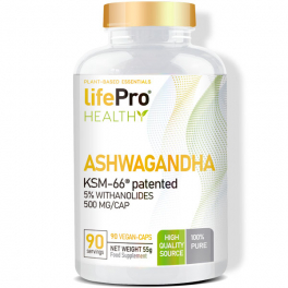Life Pro Ashwagandha 500mg Ksm66 90 Vcaps New