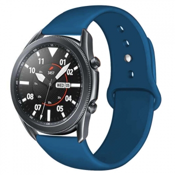 Correa Silicona Liquida Suave Para Samsung Galaxy Watch 4 Classic 46mm Azul