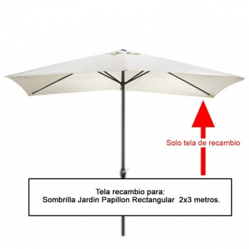Tela Recambio Sombrilla Rectangular 2x3 Metros (08091055)