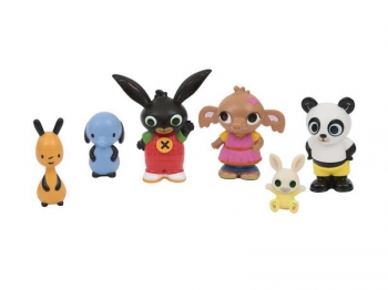 Bing - Pack De 6 Figuritas, De Los Personajes Principales De La Serie, Recomendado Para Niños De 1 Año (famosa Bng07001)