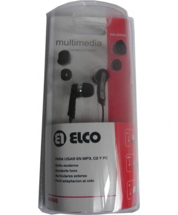 Auricular Elco Pd-1010a Negro 10mm 3.5mm 102db+/-3db