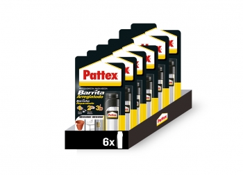 Pack De 6 Pattex Barrita Arreglatodo Masilla Extrafuerte, Pasta Moldeable Para Pegar, Reparar Y Sellar Cerámica, Hormigón, Metal, Piedra, Madera