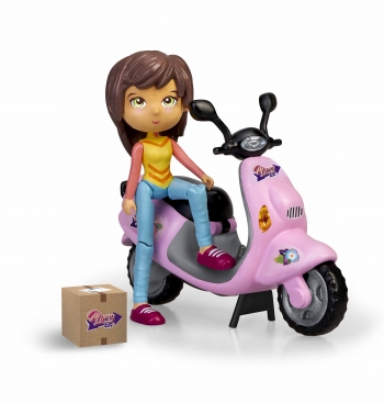 Mymy Becca + Delivery Bike - Pack De Figura Con Moto Y Accesorios