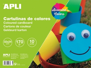 Bloc De Cartulinas De Colores Apli 10 Hojas