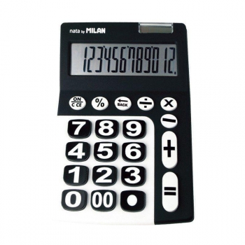 Calculadora Milan 150912kbl/ Negra Y Blanca