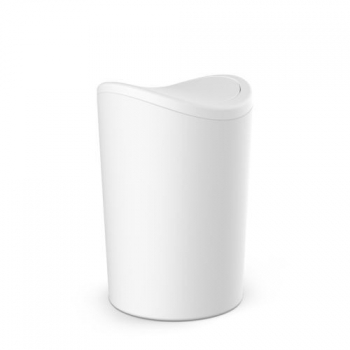 Cubo Baño Con Tapa Basculante 6 Litros Blanco 4470101