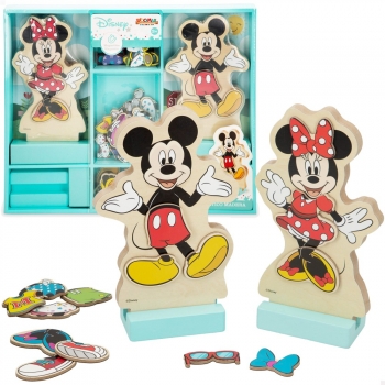 Juego Magnético Vestidos Minnie Y Mickey Disney Woomax