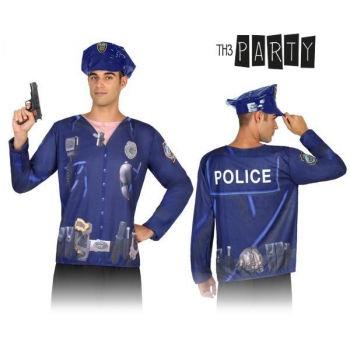 Camiseta Para Adultos 7598 Policía Hombre