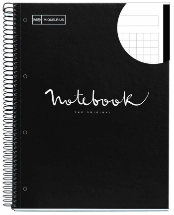 Cuaderno A4 Notebook 1 Emotions Negro 80 Hojas