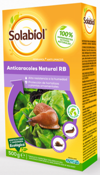 Solabiol - Anticaracoles Natural Rb, Protección Contra Caracoles Y Babosas, 500gr