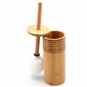 Escobilla Para El Baño Dkd Home Decor Bambú (10 X 10 X 24 Cm)