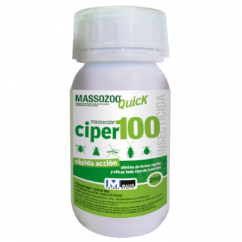 Insecticida Masozoo Quick Ciper100 Mosquito Tigre Y Mosca Negra 250 Cc