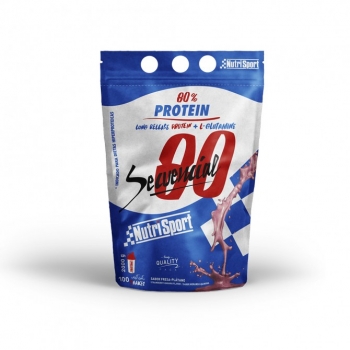 Proteína De Caseína - Sabor Fresa- Platano 2kg - Secuencial 80 Nutrisport