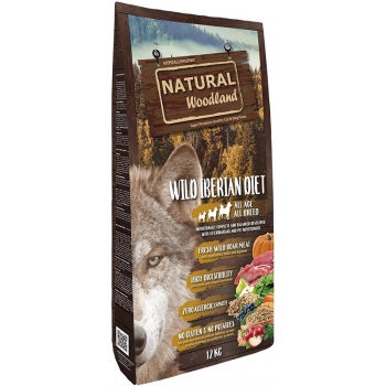 Natural Greatness Pienso Seco Para Perros Receta Natural Woodland Wild Iberian Diet.super Premium.todas Las Razas Y Edades. 12kg