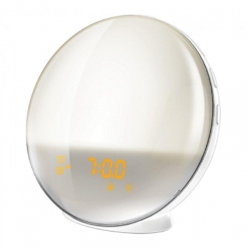 Despertador Inteligente Con Lámpara Rgb Muvit Io Miolamp005/ Radio Fm/ Blanco