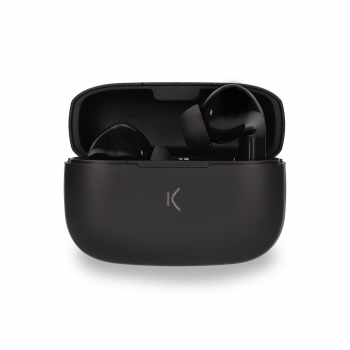 Auriculares Inalámbricos Ksix, Bluetooth 5.0, Autonomía Hasta 20 Horas, Negro