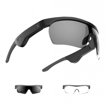 Gafas Inteligentes Ksix Phoenix, Música + Dual Mic Para Llamadas, Táctil, Auton 6,5h, Prot Uv400, 2 Lentes, Impermeables Ipx5