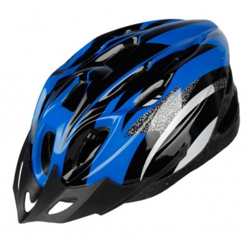 Casco De Bicicleta Para Adulto Bikeboy Helmet Con Visor Azul / Negro