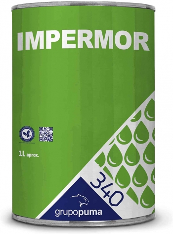340 Impermor: Hidrofugante Incoloro. Impermeabilizante / Imprimación De Superficies. 1 Lt