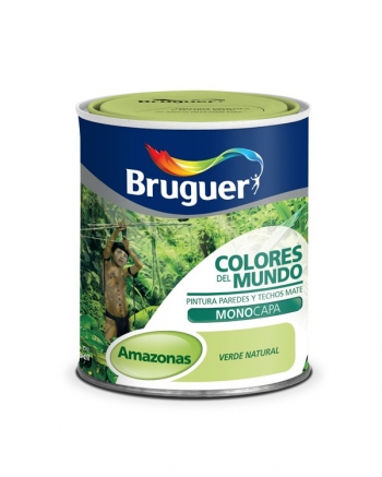 Pintura Plástica Amazonas Matiz Verde 750 Ml - Colores Del Mundo - 5246635..