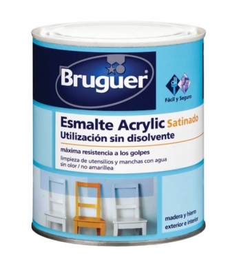 Esm Acrylic Sat Fucsia - Bruguer - 5160682 - 250 Ml...