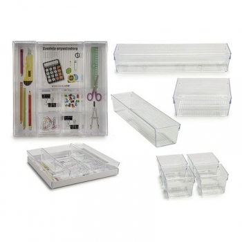 Organizador Multiusos Plástico (30 X 5 X 30 Cm) (7 Piezas)