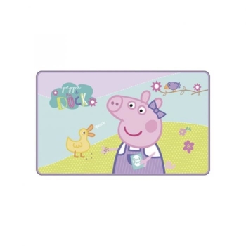 Alfombra De Piso Para Niños Peppa Pig - 45x75 Cm