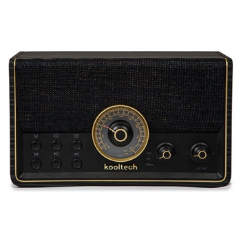 Radio Bluetooth Vintage Negro Kooltech