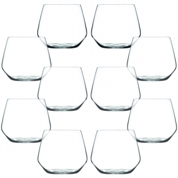 Set 10 Vasos De Agua 38 Cl De Cristal Colección Barware Cristal Bergner Wine Mp 38 Cl Transparente