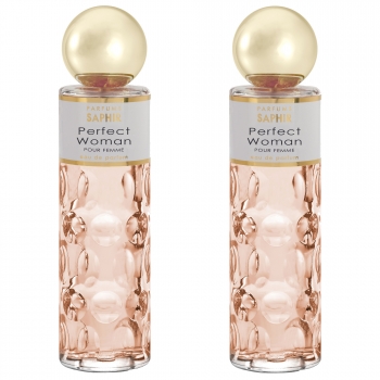 Set De 2 Perfume - Colnia Eau De Parfum Saphir Perfect Woman Mujer 200ml