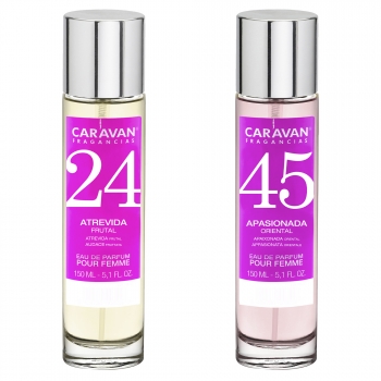 Set De 2 Perfumes - Colonias Caravan Para Mujer Nº 45 Y Nº  24