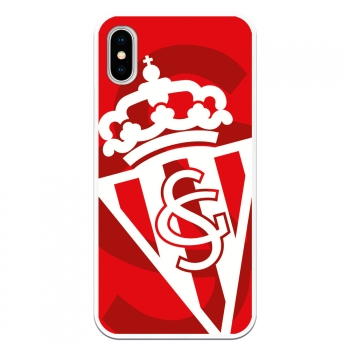Funda Original Compatible Con Iphone X | Sporting Blanco Sobre Rojo | Tpu Mate