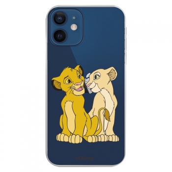 Funda Para Iphone 12 Mini Oficial De Disney Simba Y Nala Silueta - El Rey León