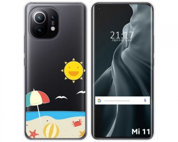 Funda Gel Transparente Xiaomi Mi 11 5g Diseño Playa