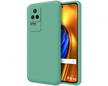 Funda Silicona Líquida Ultra Suave Para Xiaomi Poco F4 5g Color Verde
