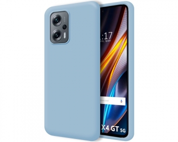 Funda Silicona Líquida Ultra Suave Para Xiaomi Poco X4 Gt 5g Color Azul