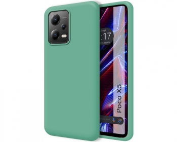 Funda Silicona Líquida Ultra Suave Xiaomi Poco X5 5g Color Verde
