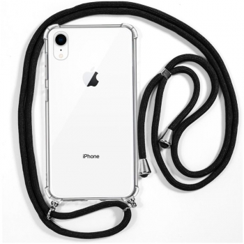 Cool® - Funda Transparente Con Cordon Cuerda 150 Cm Iphone Xr Esquinas Reforzadas