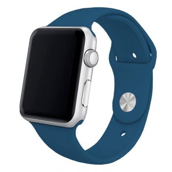 Correa Cool Para Apple Watch Series 1 / 2 / 3 / 4 / 5 / 6 / 7 / Se (42 / 44 / 45 Mm) Goma Azul