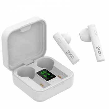 Auriculares Stereo Bluetooth Dual Pod Earbuds Inalámbricos Tws Cool Solar Blanco